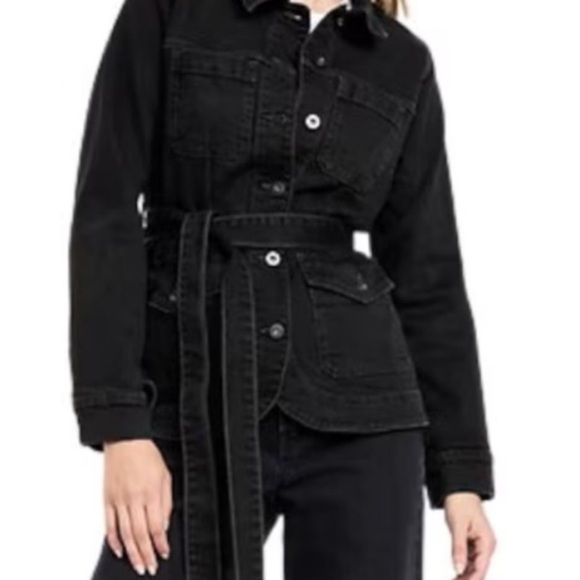 Old Navy Jackets & Blazers - Old Navy Black Jean Jacket‎ Classic Denim Style L